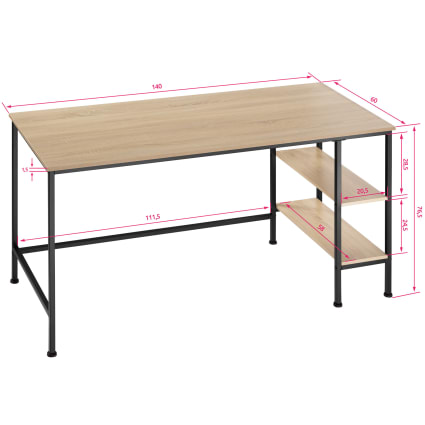 Tavolo Da Pranzo Rettangolare Pärumm Mamba 190x90x72 cm in Legno MDF Nero
