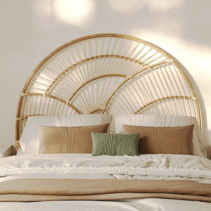 Cabecero de ratán natural 140 cm Séléné Maisons du Monde