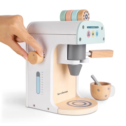 Caffettiera in legno naturale multicolore per bambini Maisons du