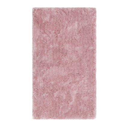 Tapis de bain microfibre antidérapant rose 70x120