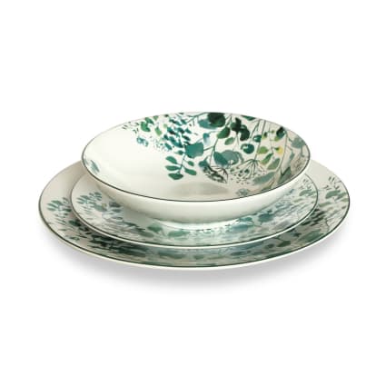 Cosy & Trendy - Plato Plano De Gres Báltico, Blanco, D27 Cm