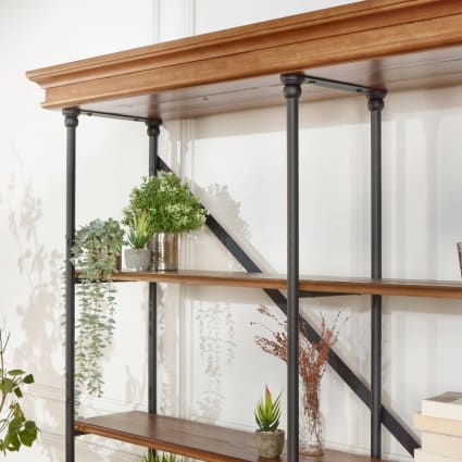 Étagère à Livres 4 Pcs Noir 100 X 20 X 1.5 Cm Bois D'ingénierie