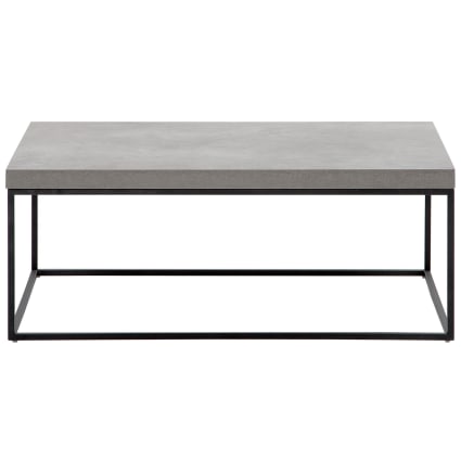 Table Basse Gris Béton 103,5x60x35 Cm Bois Contreplaqué - Table basse