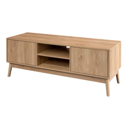 TV-Mbel mit 2 Tren und 2 Regalen aus Bambus und MDF, braun Natural |  Maisons du Monde