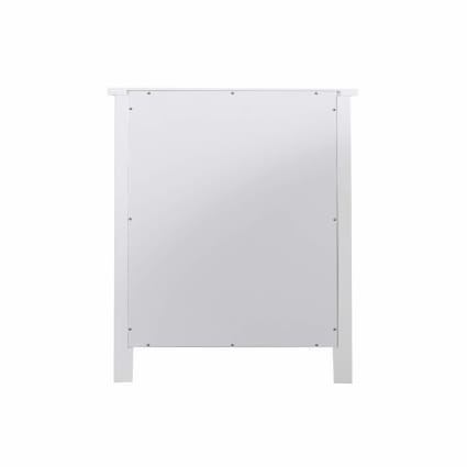 Armadietto Da Bagno Con Ante Scorrevoli, 2 Ripiani Regolabili, Porta Carta Igienica Integrato - Bianco, 60x20x80 Cm