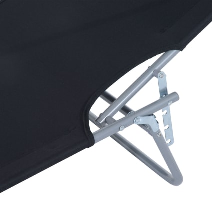 Dioche Copriletto Pieghevole Portatile 85x33x107 Cm - Nero, Per Uso Interno/Esterno