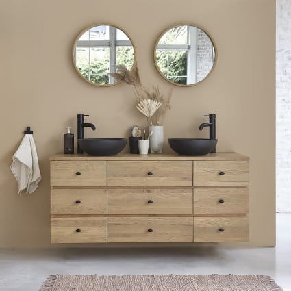 Mobili bagno doppio lavabo 140 cm: stile e funzionalità per il tuo