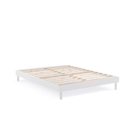 Sommier kit bois Blanc 160x200cm Essentiel | Maisons du Monde