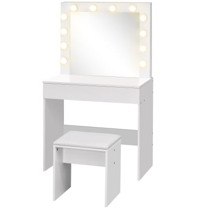 HINOPY Toeletta Con Specchio, Tavolo Cosmetico Con Cassetti E - 7