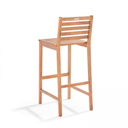 Hochstuhl im Bistrostil aus Eukalyptusholz Holz Anglet
