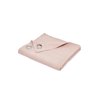 BGment Lot de 2 rideaux de fenêtre à double couche 100 % occultants et insonorisants à isolation thermique avec doublure noire et œillets pour chambre à coucher, 132,1 x 213,4 cm, rose