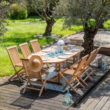 Teak Tavoli E Sedie Da Giardino In Offerta Set Tavolo Da Giardino