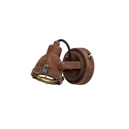 Qazqa Gina - Faretto Industriale 2 Luci - L 290 Mm - Colore Ruggine - Per Soggiorno, Cucina, Ingresso