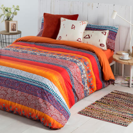 Funda nórdica algodón multicolor Cama de 105 180x260 Cama de