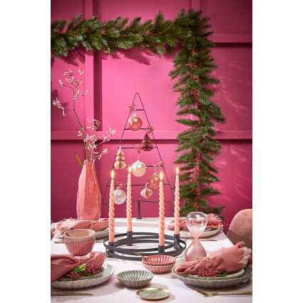 Guirlande Noël Artificielle - 15 Mètres - Vert - Plastique Souple - Pour Décoration Mur, Porte, Cheminée, Balcon