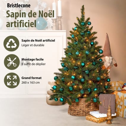 Künstlicher Weihnachtsbaum Bristlecone Fir Grün Kunststoff H260 Bristlecone fir