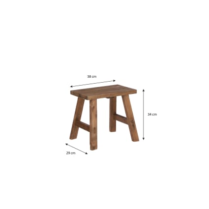 Sgabello in metallo 36x36x50h | Maisons du Monde