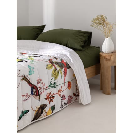 Tagesdecke aus 100 % Baumwolle 180x260 cm Birds of paradise