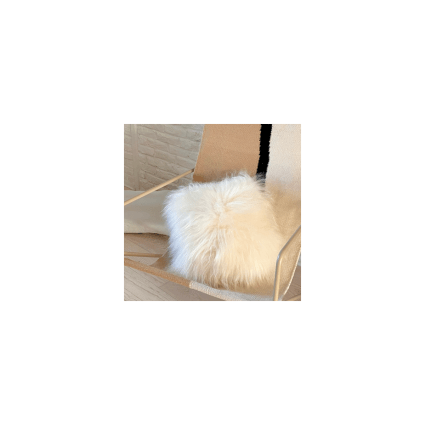 Demi-tapis (half Pad) Pour Selle De Cheval - En Peau D'agneau/fausse Polaire, Dos Coton Blanc, Occasion