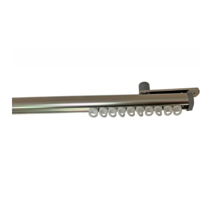 Kit Tringle Pivotante Pour Porte D'entrée - Aluminium, 140 Cm, Montage En Affleurement - Pour Rideau Isolant