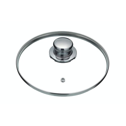 LEWIS'S Cuiseur Vapeur 3 Étages Inox Avec Couvercle Verre - Induction - Poignées Silicone - 18cm
