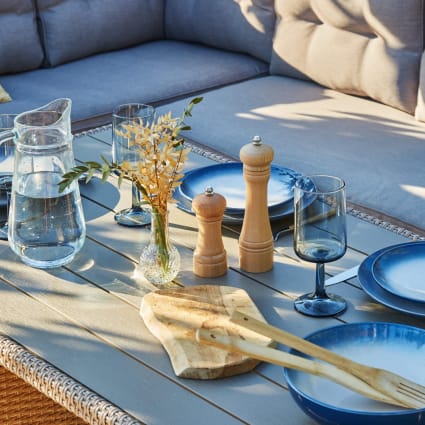 Tavolo da giardino in rattan sintetico e polywood Verona Maisons