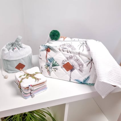 SwaddleDesigns - Set 2 Salviette Assorbenti Per Neonati 36x46cm - Motivo Safari - 2