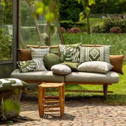 Coussin Palette Déhoussable Imperméable - 120x60 Cm