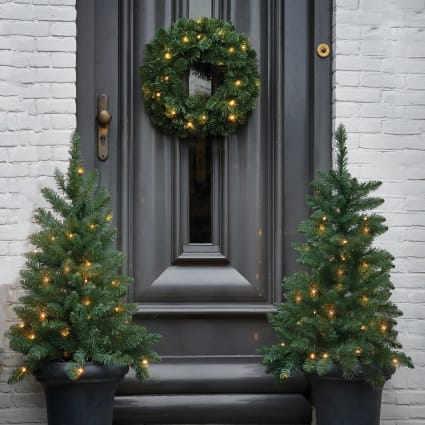 KOOY Albero Di Natale Gonfiabile 2,4 M: Decorazione Da Esterno Con Aquila E Stelle, Per Giardino E Cortile