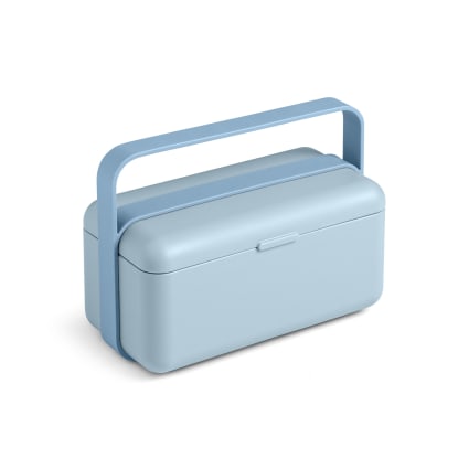 Poubelle Basse Heidrun Althea 60L Bleue - Polypropylène, Dimensions 40x31x78 Cm - Neuf