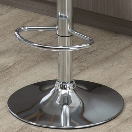 Set di 2 Sgabelli da Bar,in plastica ABS,Altezza Regolabile e Girevole,rosso