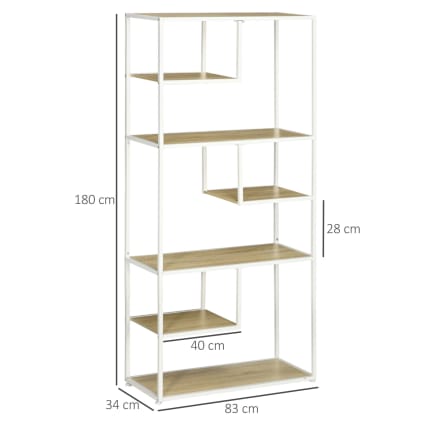 Estantería Con Contenedor De Libros Sauder Madera Manufacturada Blanco Suave Colombia