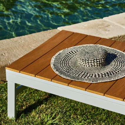 Pack da lettini prendisole con ruote Osaka Maisons du Monde