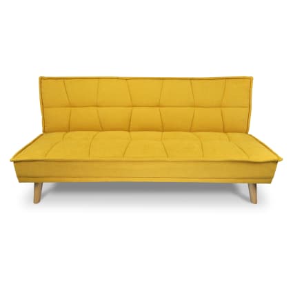 Canapé-lit 3 Places Clic-clac Moderne - Tissu Beige, Matelas En Mousse, Dimensions 190x80x80 Cm, Neuf