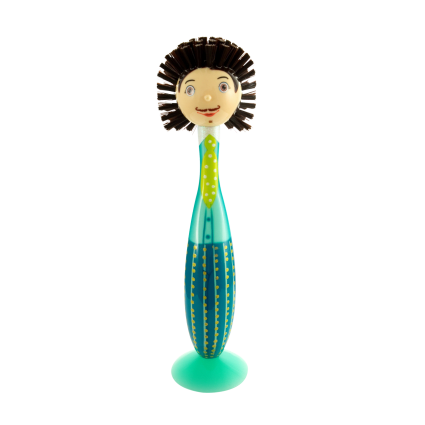 Spazzola Per Piatti Haug Bürsten Girl - Colore Turchese - Scovolo Resistente Per Pentole E Stoviglie (5x5x24 Cm)