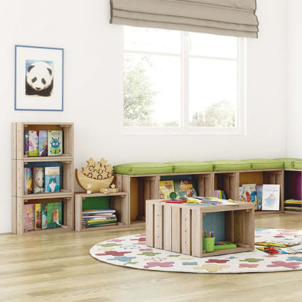 Caja de pino macizo apilable L51,2 x H28 cm Maisons du Monde