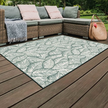 Outdoor-Teppich aus Polypropylen 200 x 290 cm grn Folia | Maisons du Monde