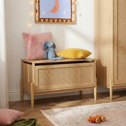 Coffre à Jouets En Chêne Mamas & Papas, Marron, Pour Chambre D'enfant Ou Bébé, Occasion
