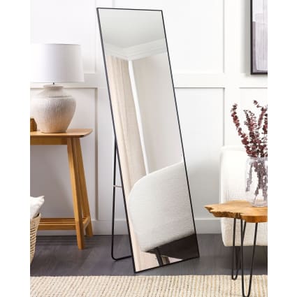 Standspiegel aus Metall 156 x 50, schwarz Beauvais