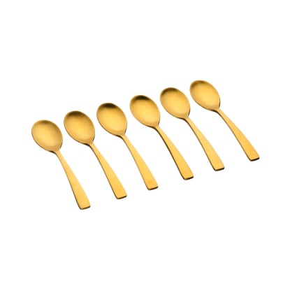 18 Petites Cuillères En Inox 304 De 7,4 Cm - Dorées Ou Argentées, Pour épices, Miel, Dessert, Lave-vaisselle