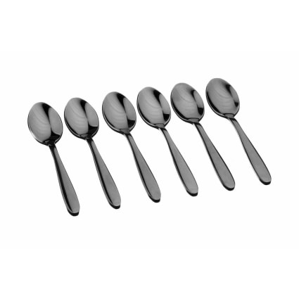 Lot De 6 Cuillères De Service Inox Martelé 18/10 - Style Hôtesse - NEUVES