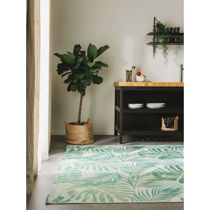 Tappeto Esterno Interno Design Moderno - Beige - 120 X 160 Cm - CALGARY