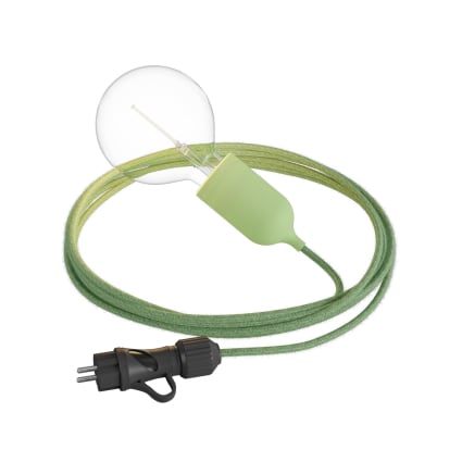 Lámpara portátil de exterior verde