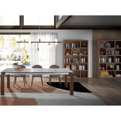 Your Self - Libreria In Legno 4 Ripiani Scaffale Noce L 40 X H 29 X H