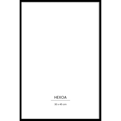 Cornice walther design nera 40 x 60 cm con passe-partout, cornice in