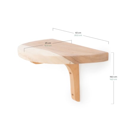 Rang estante madera de trembesí 20,5x12,5x14,5cm. Rang | Maisons du Monde