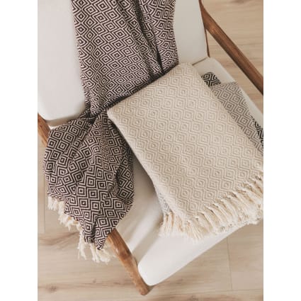 Plaid in cotone grigio 125x150-Jasmin cropped-5