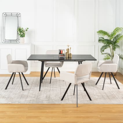 Set 2x Sedie HWC-C41 Design Moderno Ecopelle Sala Pranzo Marrone - Foto 10