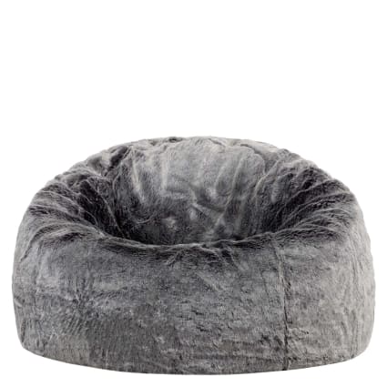 Hobestluk Pouf A Pera 80cm Con Memory Foam - Fodera Finta Pelliccia Viola - Foto 8
