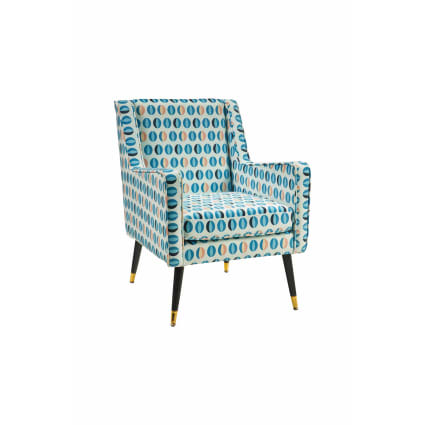 Poltrona Imbottita Poltrona Maison Du Monde Velluto Blu Sedia